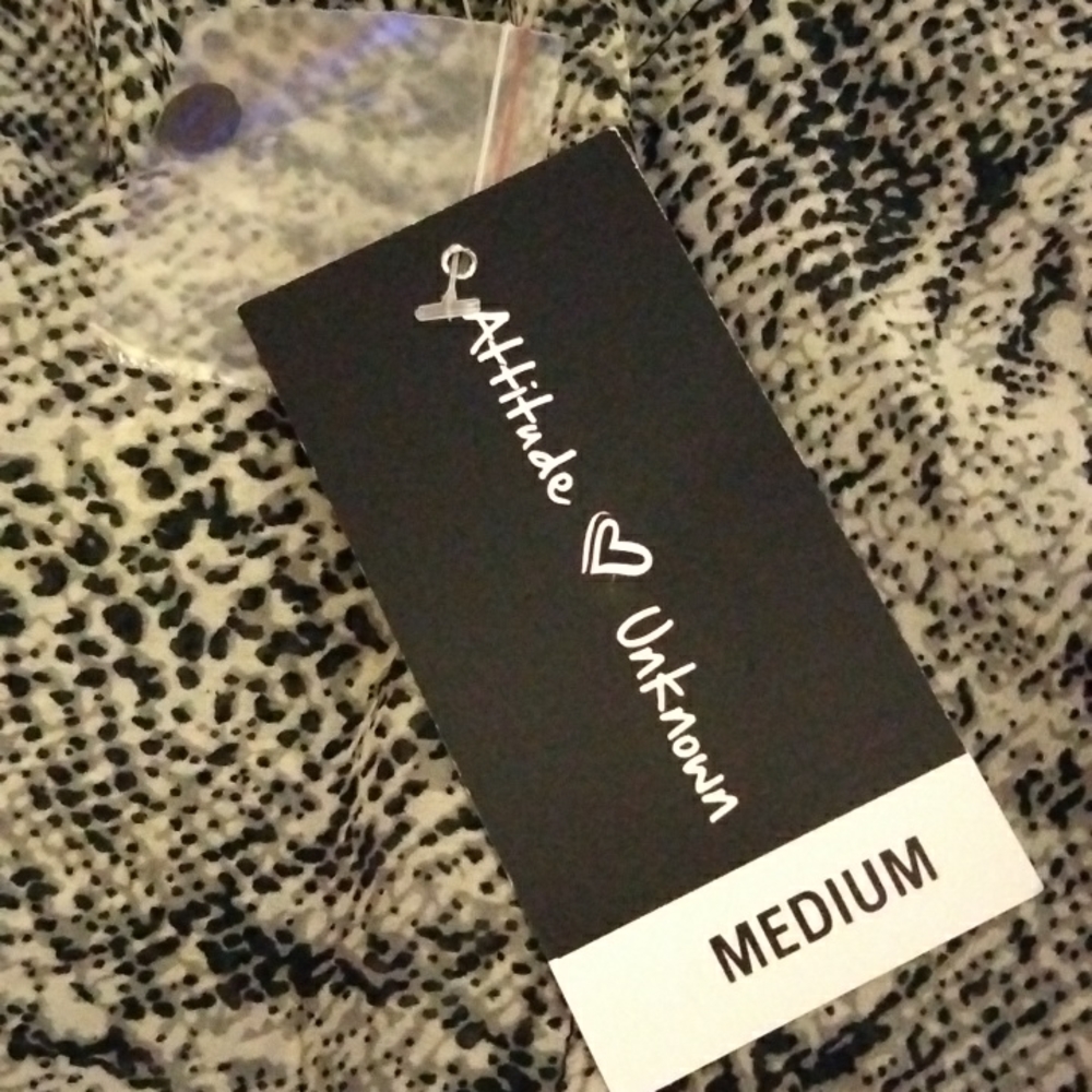Attitude Unknown Semi-Sheer Snake Print Blouse - Picture 12 of 13